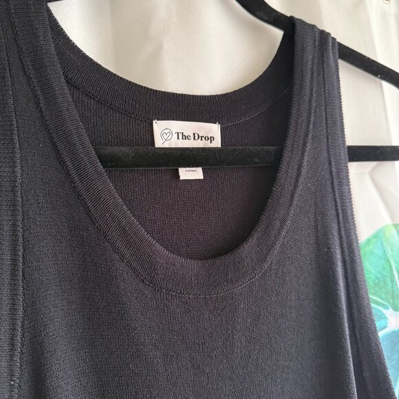 The Drop Women's Gabriela High Neck Cut-in A-line Side-Slit Maxi Sweater Dress - Picture 1 of 6